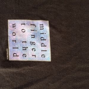 Supreme middle finger to the world tshirt medium